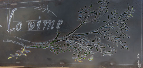 menu 2 sculpture les herbes folles esquisse banc